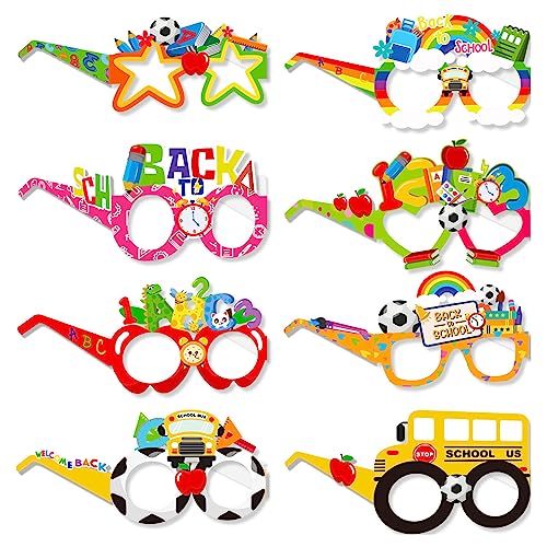 24 Stück Einschulung Deko Set, Schulkind Brille, Einschulung Deko Party Brillen, Schulanfang Brille, für Foto Requisiten und Schulanfang Party 24 Stück Einschulung Deko Set, Schulkind Brille, Einschulung Deko Party Brillen, Schulanfang Brille, für Foto Requisiten und Schulanfang Party von Ktnyl