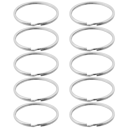 Kueohse 10 x Qualität 50 Mm Schlüssel anhänger Split Ring Set Schwer last Große Nickel schlüeel Schleife Gefederte Band Kueohse 10 x Qualität 50 Mm Schlüssel anhänger Split Ring Set Schwer last Große Nickel schlüeel Schleife Gefederte Band von Kueohse