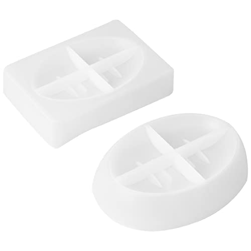 Kueohse 2 StüCke Silikon Seifen Schale Harz Form Oval/Quadratischer Abfluss Seifen Epoxid Harz Gieß Form Haus Organizer Kueohse 2 StüCke Silikon Seifen Schale Harz Form Oval/Quadratischer Abfluss Seifen Epoxid Harz Gieß Form Haus Organizer von Kueohse