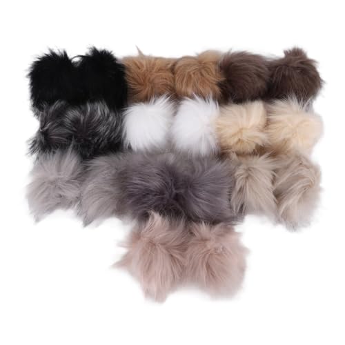 Kueohse 20 StüCk DIY Kunstfuchspelz Flauschiger Pom Pom mit Elastischer Schlaufe für HüTe SchlüSselanhäNger Schals Handschuhe Accessoires Kueohse 20 StüCk DIY Kunstfuchspelz Flauschiger Pom Pom mit Elastischer Schlaufe für HüTe SchlüSselanhäNger Schals Handschuhe Accessoires von Kueohse