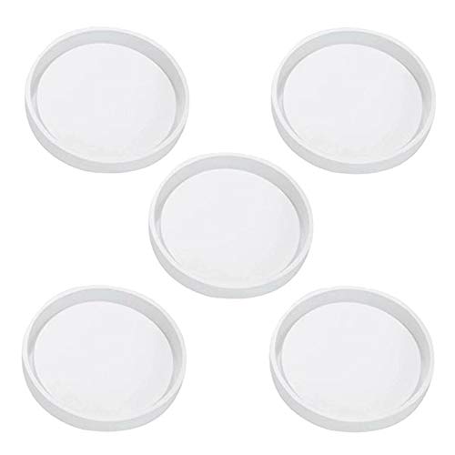 Kueohse 5 Pack Big Diy Rund Coaster Silikon Form, Durchmesser 3,15/8 Cm, Formen zum GießEn mit Harz, Zement Kueohse 5 Pack Big Diy Rund Coaster Silikon Form, Durchmesser 3,15/8 Cm, Formen zum GießEn mit Harz, Zement von Kueohse