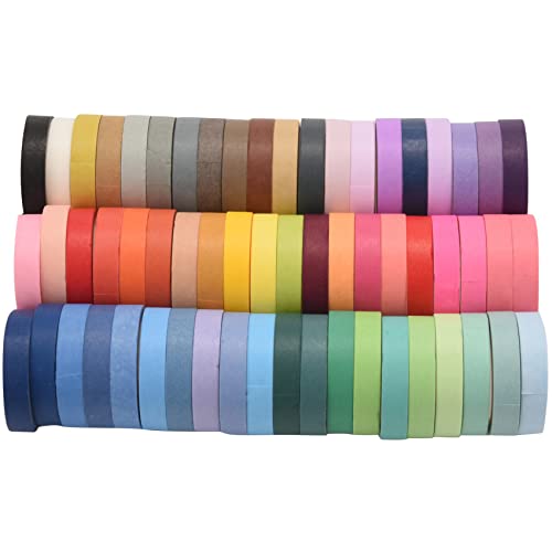 Kueohse 60 StüCk/Set Basic Solid Farbe Washi Tape Regenbogen Masking Tape Dekoratives Klebeband Aufkleber Scrapbook Tagebuch Briefpapier Kueohse 60 StüCk/Set Basic Solid Farbe Washi Tape Regenbogen Masking Tape Dekoratives Klebeband Aufkleber Scrapbook Tagebuch Briefpapier von Kueohse