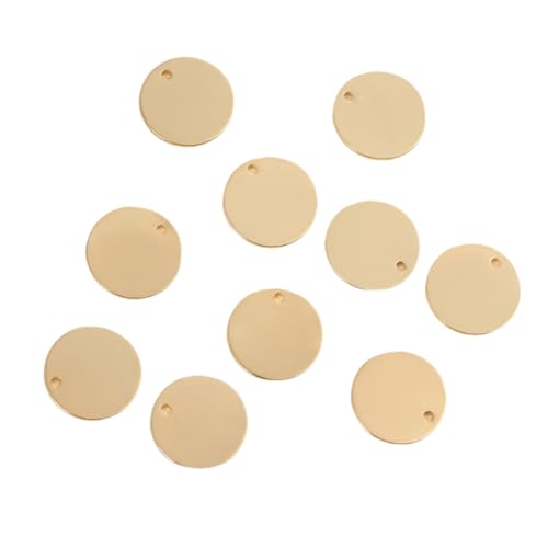 Kueohse Frauen Schmuckzubehör Machen Accessoires: 100pc 14mmx14mm Messingscheibenzauber und Anhänger für DIY -Halsketten, Ohrringe, Ohrringe Kueohse Frauen Schmuckzubehör Machen Accessoires: 100pc 14mmx14mm Messingscheibenzauber und Anhänger für DIY -Halsketten, Ohrringe, Ohrringe von Kueohse