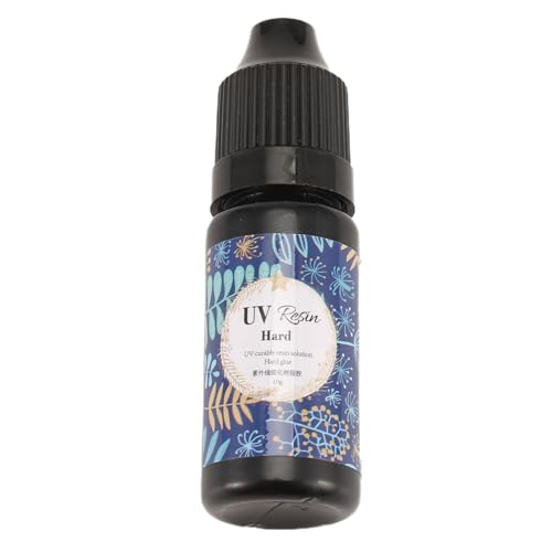 Kueohse Harter UV-Harzkleber, Klar, UV-Härtend, Schnell Trocknend, Epoxidharz, UV-, DIY-Schmuckherstellungswerkzeuge, Leicht zu Tragen, 10 G Kueohse Harter UV-Harzkleber, Klar, UV-Härtend, Schnell Trocknend, Epoxidharz, UV-, DIY-Schmuckherstellungswerkzeuge, Leicht zu Tragen, 10 G von Kueohse
