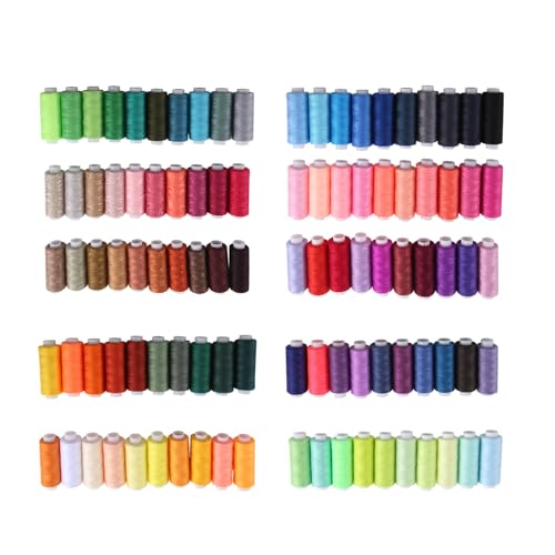Kueohse NäHen Garn Set 100 Farbe 250Yd Spule Polyester Garn Set für Hand- oder Maschinen NäHen von Kueohse