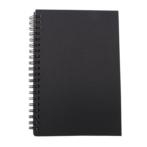Kueohse Retro Kraft Spule Skizze Skizzenbücher Leere Notebook Kreative Notebook Schule Schreibwaren (Schwarz Und) von Kueohse