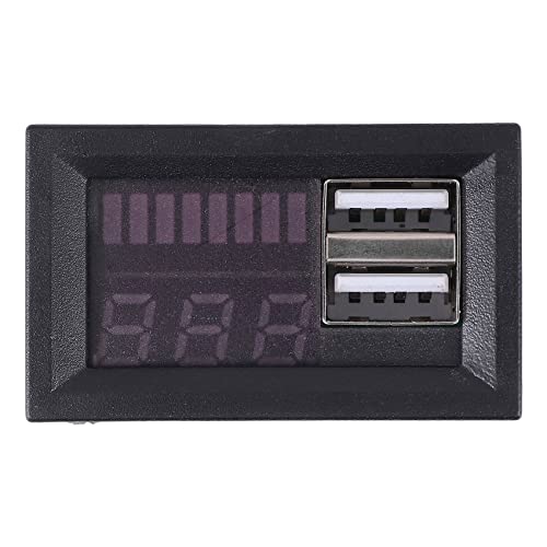 Kueohse Rote Led Digital Anzeige Voltmeter Mini Spannungs Messer Volt Tester Panel für DC 12 V Autos MotorräDer Fahrzeuge Usb 5V2A Ausgang 12,6 V Batterie Kueohse Rote Led Digital Anzeige Voltmeter Mini Spannungs Messer Volt Tester Panel für DC 12 V Autos MotorräDer Fahrzeuge Usb 5V2A Ausgang 12,6 V Batterie von Kueohse