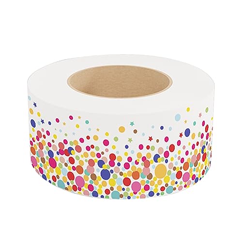Kufughty 20 M Gewellte Schöne Aufkleber, Punktmuster-Aufkleber, Zieraufkleber, Klassenzimmer-Tafel-, Langlebig von Kufughty