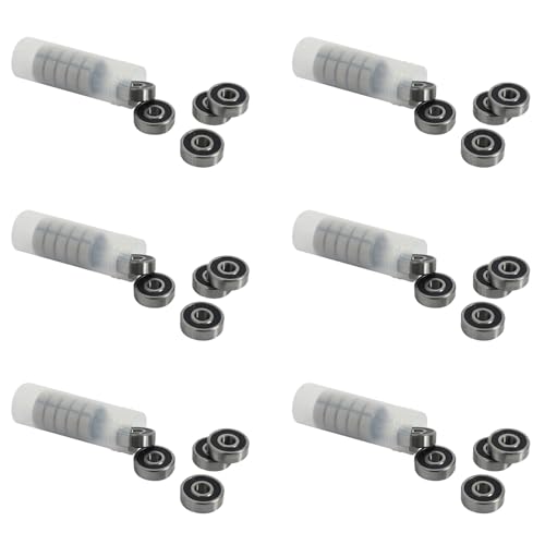 Kufughty 60 Stück 628RS 8 mm x 24 mm x 8 mm doppelt abgedichtetes Miniatur-Rillenlager Kufughty 60 Stück 628RS 8 mm x 24 mm x 8 mm doppelt abgedichtetes Miniatur-Rillenlager von Kufughty