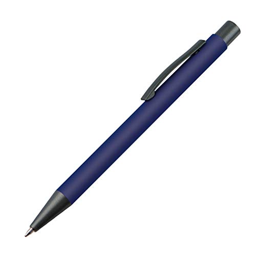 10 Kugelschreiber / mit Clip aus Metall / Farbe: dunkelblau von Unbekannt