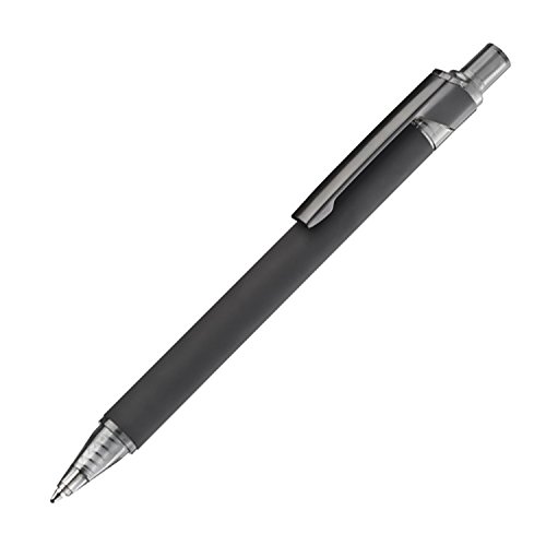 5 Kugelschreiber / gummiert / mit schwarz verchromten Clip / Farbe: mattschwarz 5 Kugelschreiber / gummiert / mit schwarz verchromten Clip / Farbe: mattschwarz von Kugelschreiber