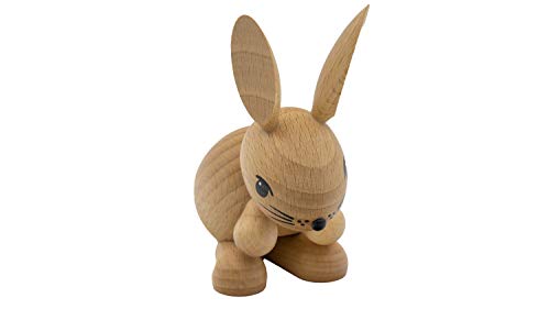Kuhnert Drechslerei Osterdekoration/Osterhase „Hermine“ stehend, Blick nach unten gerichtet, aus hellem Holz, für EIN Bezauberndes Osterfest oder eine dauerhafte Dekoration, Made in Germany Kuhnert Drechslerei Osterdekoration/Osterhase „Hermine“ stehend, Blick nach unten gerichtet, aus hellem Holz, für EIN Bezauberndes Osterfest oder eine dauerhafte Dekoration, Made in Germany von Kuhnert