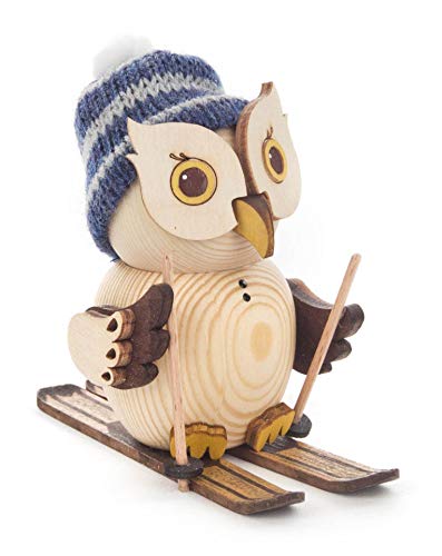Kuhnert Minieule mit Ski und Strickmütze Dekofigur Original Erzgebirge Handarbeit Holzfigur Eule in modernem Design Sammlerfigur Eule Dekorationsfigur Mini-Eule Kuhnert Minieule mit Ski und Strickmütze Dekofigur Original Erzgebirge Handarbeit Holzfigur Eule in modernem Design Sammlerfigur Eule Dekorationsfigur Mini-Eule von Kuhnert