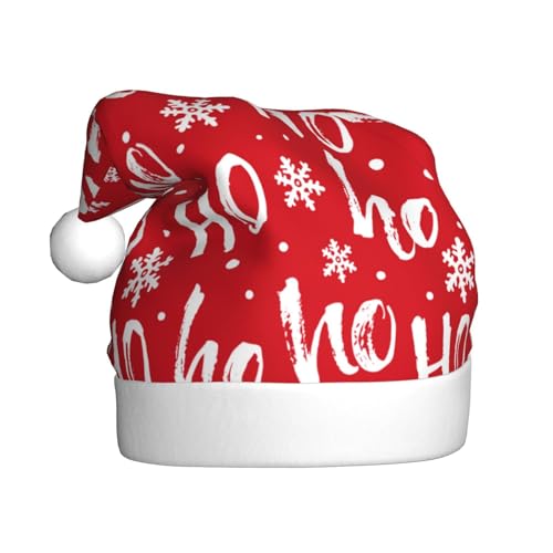 Kuilepa Hohoho Weihnachtshut, Weihnachtsmannhut, Weihnachtsmütze für Erwachsene, verdickte Weihnachtsmannmützen für Weihnachten, Neujahr, Partyzubehör Kuilepa Hohoho Weihnachtshut, Weihnachtsmannhut, Weihnachtsmütze für Erwachsene, verdickte Weihnachtsmannmützen für Weihnachten, Neujahr, Partyzubehör von Kuilepa