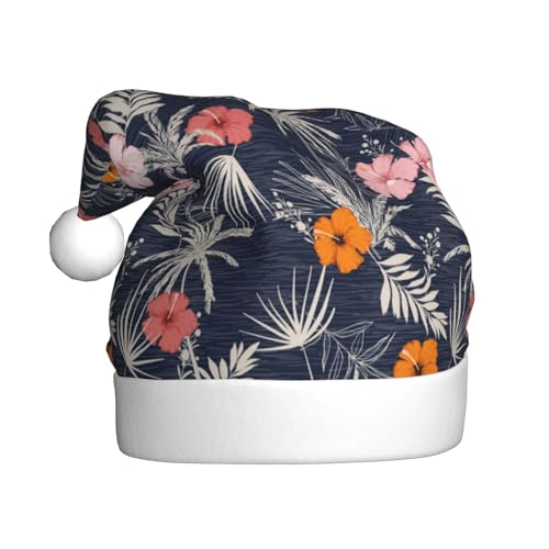 Kuilepa Weihnachtsmütze im hawaiianischen Stil, Weihnachtsmannmütze, Weihnachtsmütze für Erwachsene, verdickte Weihnachtsmannmützen für Weihnachten, Neujahr, Urlaub von Kuilepa