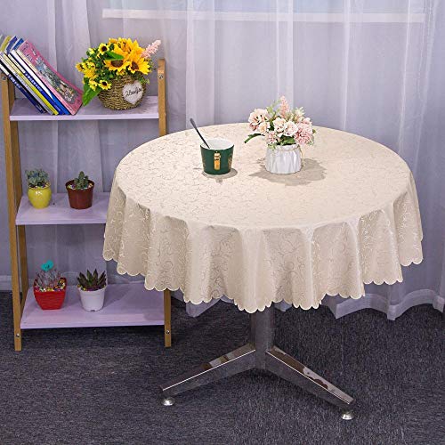Kuinmpiond Garten Tischdecke Wachstischdecke Anti Hot Scratch Tischdecken Eckig Wasserabweisend Abwischbar Helle Farbe 160cm Runder Durchmesser von Kuinmpiond