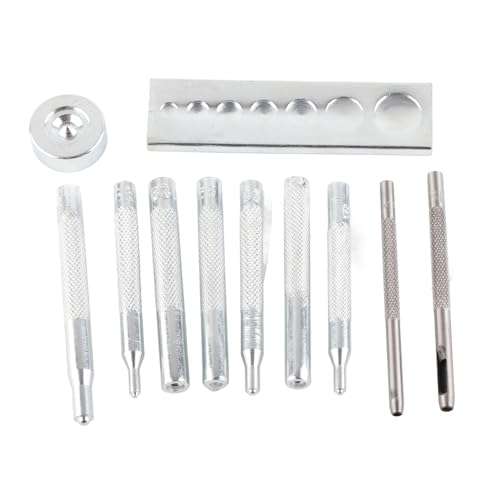 11pcs Punch Tool Punch Snap Kit, Leder -Bastelfestnetz -Setzer -Niet -Einstellungswerkzeuge mit Lochschlägen 11pcs Punch Tool Punch Snap Kit, Leder -Bastelfestnetz -Setzer -Niet -Einstellungswerkzeuge mit Lochschlägen von Kukyller