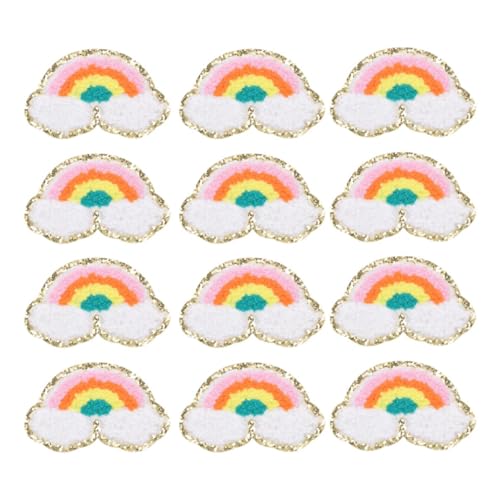 12pcs Regenbogeneisen auf Flecken, Regenbogenwolkenmuster bestickte Flecken Baumwolle auf Applikationen für Kleidung Hutdekoration nähen 12pcs Regenbogeneisen auf Flecken, Regenbogenwolkenmuster bestickte Flecken Baumwolle auf Applikationen für Kleidung Hutdekoration nähen von Kukyller