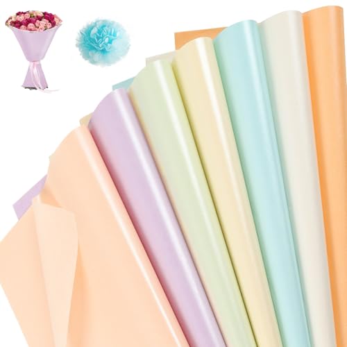 Seidenpapier Set, 70 Blatt 50x35cm Metallic Seidenpapier für Geschenktüten und Verpackungen, Geschenkpapier Tissue Paper Transparentpapier Bunt für Verpackung DIY Basteln Geschenke von Kulamo