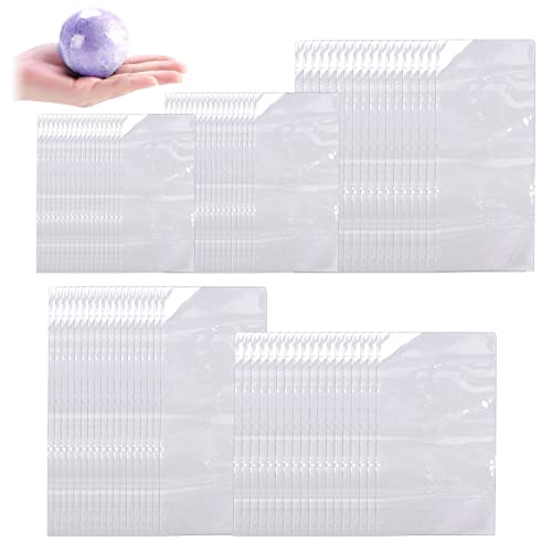 500Pcs Schrumpffolie Taschen Transparent Schrumpffolie Beutel Shrink Wrap Schrumpffolie Heißsiegelbeutel Verpackungsfolie für Seifen Bad Bomben DIY Handwerk (5 Größen) von Kulannder