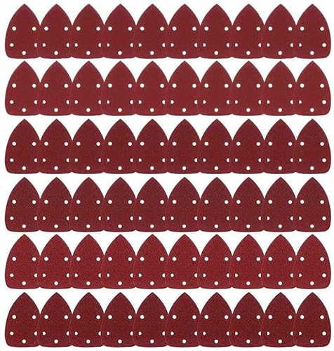 Deltaschleifer Schleifpapier,60Pcs Sander Schleifpapier,Schleifdreiecke,Schleifblätter Klett 6 Löcher je 40, 60, 80, 100, 120, 150, 180, 240, 320, 400 Körnung für Dreieckschleifer Schleifer Deltaschleifer Schleifpapier,60Pcs Sander Schleifpapier,Schleifdreiecke,Schleifblätter Klett 6 Löcher je 40, 60, 80, 100, 120, 150, 180, 240, 320, 400 Körnung für Dreieckschleifer Schleifer von Kulannder
