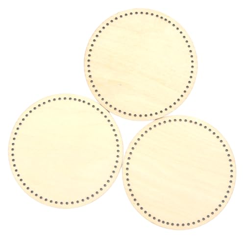 3 Stück Holzkorbsockel mit Löchern für Nadelkörbe, Windspiele und andere Bastelarbeiten, 8,9 cm Durchmesser, Blau, Schwarz und Natur gebohrte Korbböden 3 Stück Holzkorbsockel mit Löchern für Nadelkörbe, Windspiele und andere Bastelarbeiten, 8,9 cm Durchmesser, Blau, Schwarz und Natur gebohrte Korbböden von Kulay