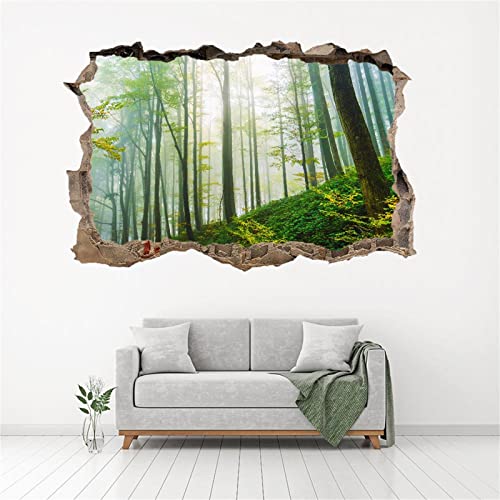 Baum Wandtattoo Aufkleber Wandbild Wald Mauerloch 3D Durchbruch Effekt Wandsticker Selbstklebend Wandaufkleber Abnehmbare Wanddeko fürs Wohnung Wohnzimmer Schlafzimmer Bad Kinderzimmer Tapeten Deko Baum Wandtattoo Aufkleber Wandbild Wald Mauerloch 3D Durchbruch Effekt Wandsticker Selbstklebend Wandaufkleber Abnehmbare Wanddeko fürs Wohnung Wohnzimmer Schlafzimmer Bad Kinderzimmer Tapeten Deko von Kuletkear