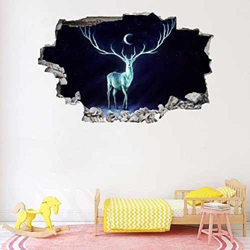 Hirsch 3D Wandtattoo Durchbruch Wanddeko Tier Wanddurchbruch sticker selbstklebend Wandbild Wandsticker Modern Wohnzimmer Wanddeko Wandaufkleber für Kinderzimmer Junge Mädchen Teenager Zimmer Hirsch 3D Wandtattoo Durchbruch Wanddeko Tier Wanddurchbruch sticker selbstklebend Wandbild Wandsticker Modern Wohnzimmer Wanddeko Wandaufkleber für Kinderzimmer Junge Mädchen Teenager Zimmer von Kuletkear