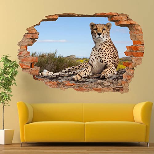 Kuletkear 3D Wandtattoos, Gepard B 120 x H 80 cm, selbstklebend Kinderzimmer Aufkleber Wandaufkleber Wandsticker für Wohnzimmer Schlafzimmer Kuletkear 3D Wandtattoos, Gepard B 120 x H 80 cm, selbstklebend Kinderzimmer Aufkleber Wandaufkleber Wandsticker für Wohnzimmer Schlafzimmer von Kuletkear