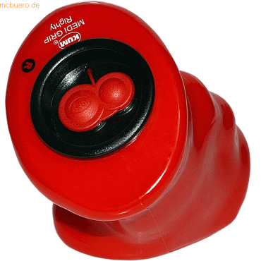 6 x Kum Doppelspitzdose Medi Grip M2 rot/schwarz Rechtshänder von Kum
