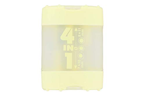 KUM 364.06.19-GE - Anspitzer mit Behälter 4in1 pastell gelb, 1 Stück, mit Click Clack Verschluss, aus Kunststoff KUM 364.06.19-GE - Anspitzer mit Behälter 4in1 pastell gelb, 1 Stück, mit Click Clack Verschluss, aus Kunststoff von Kum