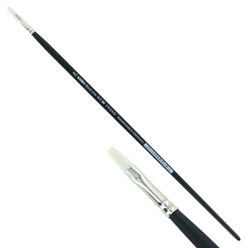 KUM 5121611 - Acryl- und Ölpinsel Black Line, Flach, Größe 2, für Künstler, Künstlerpinsel, Künstlerbedarf KUM 5121611 - Acryl- und Ölpinsel Black Line, Flach, Größe 2, für Künstler, Künstlerpinsel, Künstlerbedarf von Kum