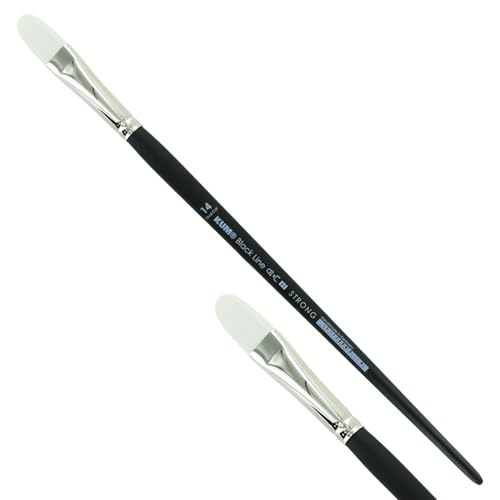 KUM 5123311 - Acryl- und Ölpinsel Black Line, Katzenzunge, Größe 14, für Künstler, Künstlerpinsel, Künstlerbedarf KUM 5123311 - Acryl- und Ölpinsel Black Line, Katzenzunge, Größe 14, für Künstler, Künstlerpinsel, Künstlerbedarf von Kum