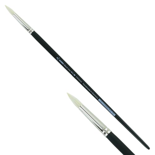 KUM 5124011 - Acryl- und Ölpinsel Black Line, Rund, Größe 8, für Künstler, Künstlerpinsel, Künstlerbedarf KUM 5124011 - Acryl- und Ölpinsel Black Line, Rund, Größe 8, für Künstler, Künstlerpinsel, Künstlerbedarf von Kum