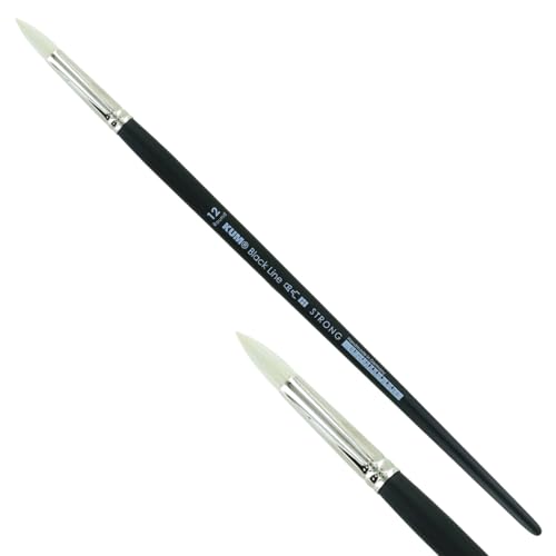 KUM 5124211 - Acryl- und Ölpinsel Black Line, Rund, Größe 12, für Künstler, Künstlerpinsel, Künstlerbedarf KUM 5124211 - Acryl- und Ölpinsel Black Line, Rund, Größe 12, für Künstler, Künstlerpinsel, Künstlerbedarf von Kum