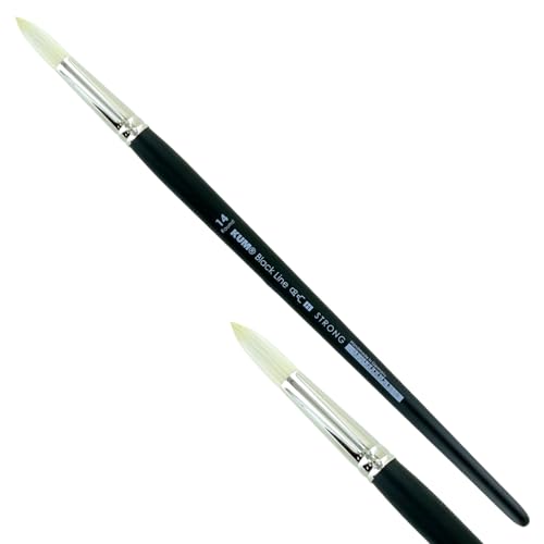 KUM 5124311 - Acryl- und Ölpinsel Black Line, Rund, Größe 14, für Künstler, Künstlerpinsel, Künstlerbedarf KUM 5124311 - Acryl- und Ölpinsel Black Line, Rund, Größe 14, für Künstler, Künstlerpinsel, Künstlerbedarf von Kum