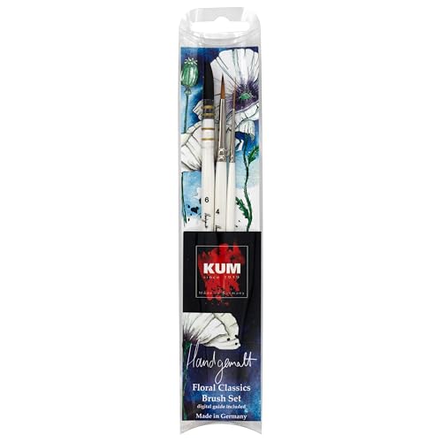 KUM 5146816 - Künstlerpinsel Set 3-teilig, handgemalt Floral Classics Brush Set KUM 5146816 - Künstlerpinsel Set 3-teilig, handgemalt Floral Classics Brush Set von Kum