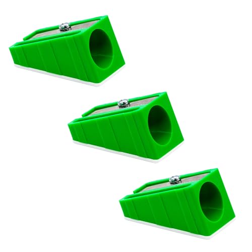KUM AZ105.01.16-G - Anspitzer bis 17 mm Stifte, grün, Spezialanspitzer 100-70, 3er Multipack, Spitzer für dicke Stifte KUM AZ105.01.16-G - Anspitzer bis 17 mm Stifte, grün, Spezialanspitzer 100-70, 3er Multipack, Spitzer für dicke Stifte von Kum