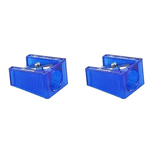 KUM AZ303.60.21-B - Spitzer Big R12 B, für Malstifte mit Ø 12 mm, Doppelmesser, blau, 1 Stück (Packung mit 2) von Kum