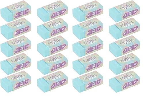 KUM AZ5091016-GR - Radiergummi, pastell grün, 10 Stück, PVC freier Radierer (Packung mit 2) von Kum