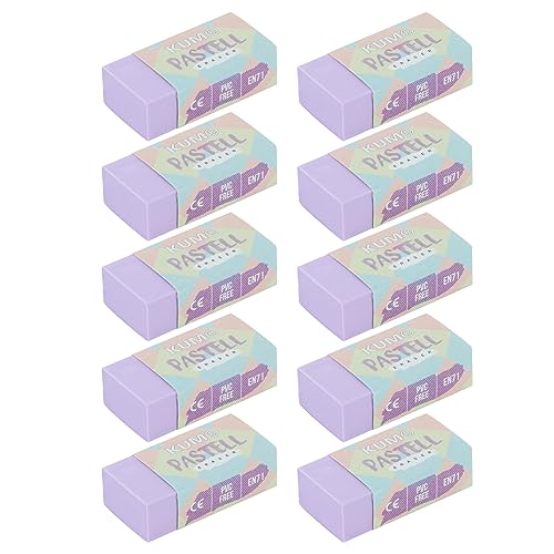 KUM AZ5091016-L - Radiergummi, pastell lila, 10 Stück, PVC freier Radierer KUM AZ5091016-L - Radiergummi, pastell lila, 10 Stück, PVC freier Radierer von Kum
