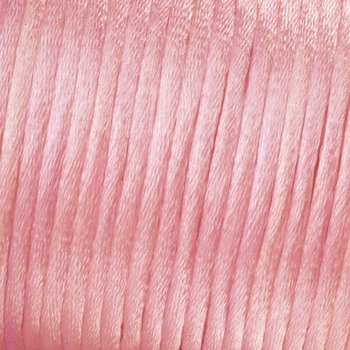 Kumihimo 1 mm x 6 m Satin Weave Kordel, Light Pink von Kumihimo