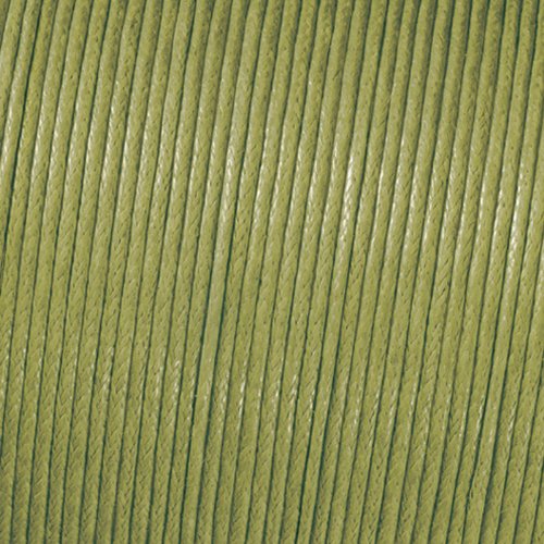 Kumihimo 2 mm x 6 m Baumwolle gewachst Cord, grün von Kumihimo