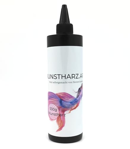 Kunstharz.Art UV Harz Resin - Glasklar, ohne Mischen und schnell härtend - Für DIY Schmuckherstellung und zum Kleben (500g) von Kunstharz.Art