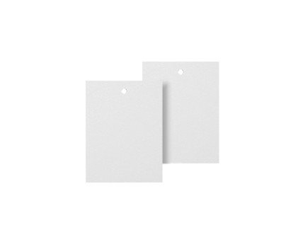 Kunststofftechnik Vlotho 1.000 Stück Karton-Etiketten, Hänge-Etiketten, Waren-Anhänger, 35x45 mm, einzeln geschnitten, Weiß, 250g/m2, 3mm Fadenlochung, Verschiedene Größen wählbar von Kunststofftechnik Vlotho