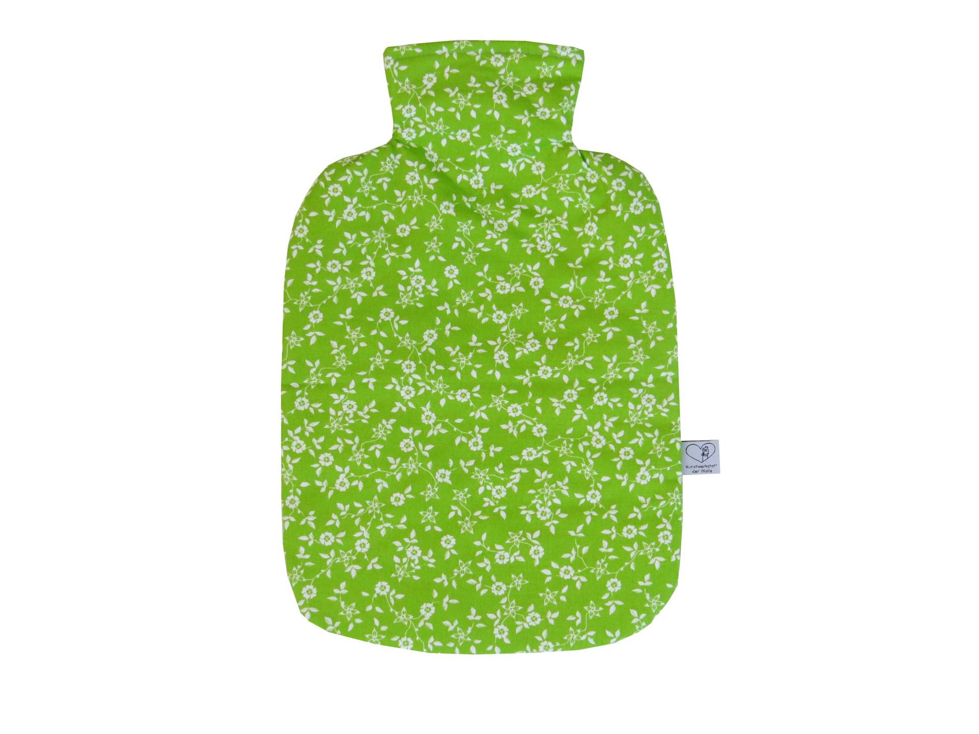 Wärmflasche Hellgrün Blumen Für 2L Wärmflaschenbezug Wärmflasche Hellgrün Blumen Für 2L Wärmflaschenbezug von KunstwerkstattWolle