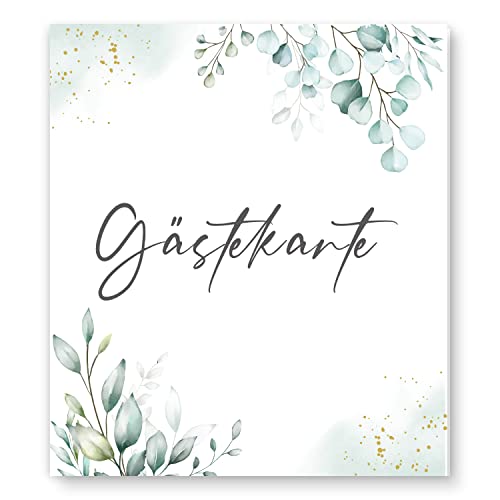 Kunterbuntspecht 25 Gästekarten für Hochzeit Gästebuchkarten Hochzeitsspiel Hochzeitsgäste Gästebuchseiten Brautpaar Wedding Gästekarten zum ausfüllen Boho Hochzeit von Kunterbuntspecht