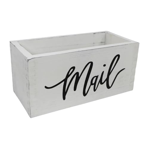 Kuntesetty Briefkasten Holz Briefablage Schreibtischorganizer Dokumentenbox Korb Aus Kiefer mit Großer Kapazität für Arbeitszimmer Zuhause Geschenk, C von Kuntesetty