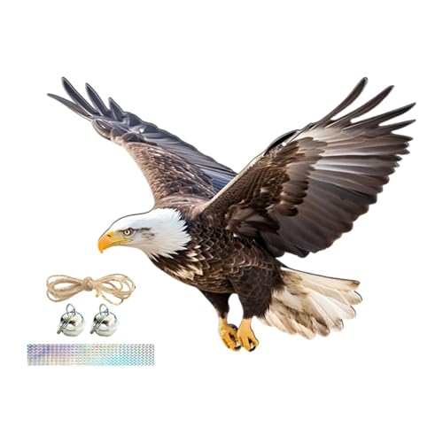 Kuntesetty Ornament Hängedeko mit Juteseil Und Schleppe Effektive Vogelvertreibung Aus Robustem PP Material Ideal für Garten Terrasse Und Außenbereich Als, Style B Kuntesetty Ornament Hängedeko mit Juteseil Und Schleppe Effektive Vogelvertreibung Aus Robustem PP Material Ideal für Garten Terrasse Und Außenbereich Als, Style B von Kuntesetty