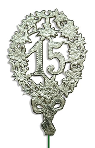 Kunze A014041152 Jubiläumszahl 15 mit Haltedraht, 10 Stück, Silber, 8 x 12 cm Kunze A014041152 Jubiläumszahl 15 mit Haltedraht, 10 Stück, Silber, 8 x 12 cm von Kunze
